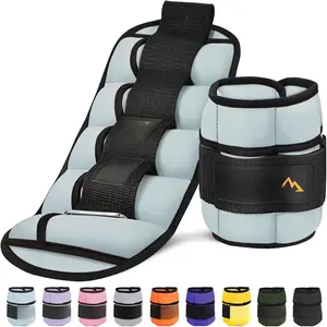10lbs/Pair Adjustable Ankle Weights for Women and Men, Modularized  Weight Straps for Yoga, Walking, Running, Aerobics, Gym