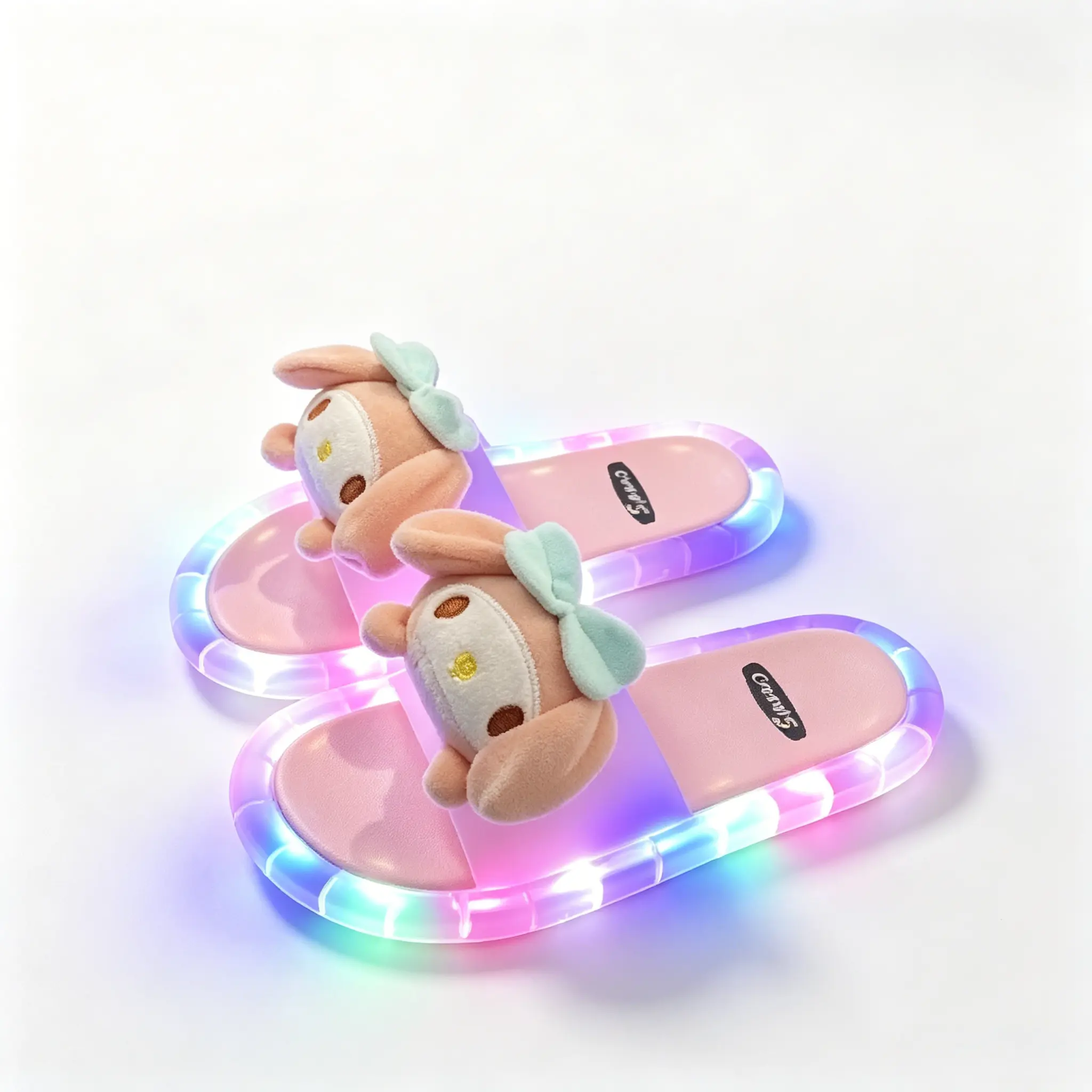 Viral TikTok Sanrio Pink My Melody Light‑Up Slippers Kawaii LED Glowing Non‑Slip Indoor Slippers for Bedroom & Daily Wear