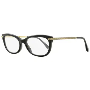 Jimmy Choo Rectangular Eyeglasses JC217 807 Black/Gold 54mm