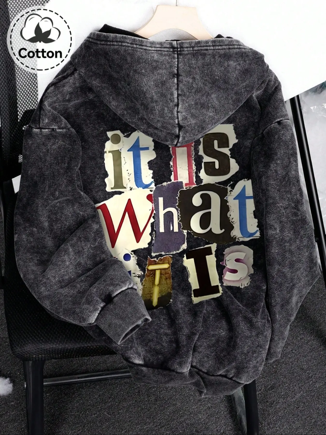 Vintage Washed Unisex Hoodie, Casual Style Fitted Graphic Sweatshirt, Perfect for Daily, Retro Lover Gift, Must-Have Wardrobe Item