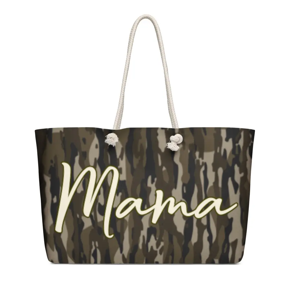 Camo Mama weekender bag