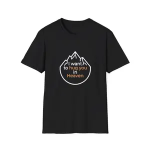 Men's memorial and emotional connection Graphic T-Shirt - Short Sleeve Crew Neck Regular Fit Casual Wear | Soft & Breathable Fabric, Durable Print, Everyday Comfort, Machine Washable, minimalist and symbolic a simple graphic design featuring a
