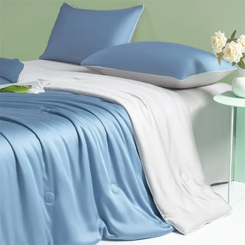 Solid Color Satin Blanket, Breathable Lightweight Blanket, Comfortable Relaxation Blanket for Home Bedroom, Lightweight Cozy Blanket, Bedding Supplies