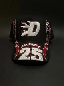 Dandy Hats Moto Calidad 1.1 Dandy Racing Cap Black Flame Design 25