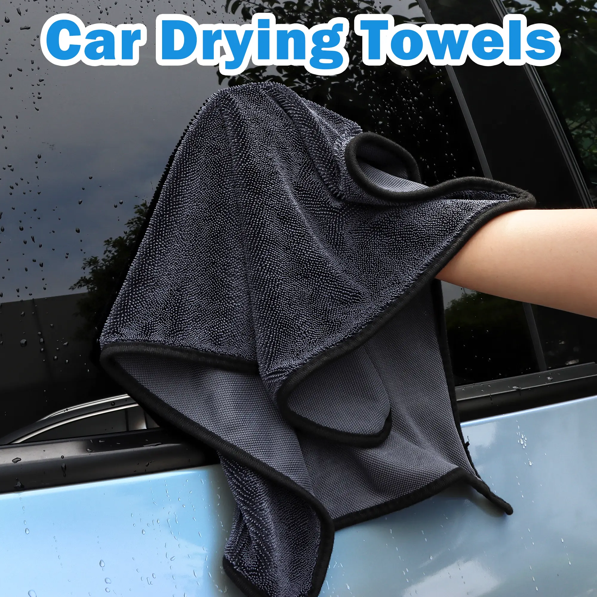 1 Count Shiny Wipes Shower Cleaning Cloths, Gray Streak Free Microfiber Bath Shower Towel, Super Absorbent Reusable Cleaning Cloths for Car and Home