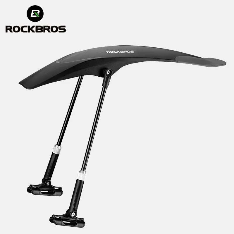 ROCKBROS Bike Mudguard Set, Flexible PP Material Front & Rear Fenders, Adjustable Cycling Gear for Mud Protection, Fits 26-29 in Wheels, Accessories Included for a Cleaner Bike Frame, Bicycle Parts
