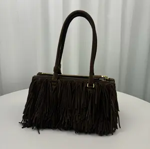 Pre-owned PRADA suede fabric Tote Bags BAG NEW YEAR SALE