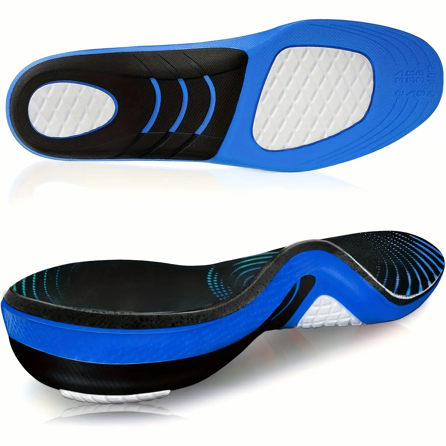 300+LBS Heavy Duty Arch Support Insoles for Men & Women, Strong Arch Support Shoe Inserts, Flat Feet Insoles, Shock Absorbing Shoe Inserts, for Work Boots & Various Shoes, Comfort Insoles for Standing All Day, Work, Sprots, Hiking, Running