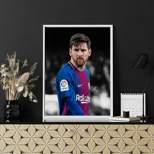 Lionel Messi Poster | Messi Football Wall Art | Soccer Legend Print | Fan Gift