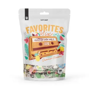 Taffy Shop, Summer Favorites Salt Water Taffy Mix - Gourmet Soft, Sweet & Chewy Candy