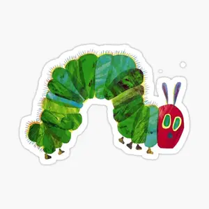 the very hungry caterpillar Sticker - Cute Sticker - Waterproof Sticker - Bumper Sticker 3x3 inch - Vinyl Sticker Decal for Car Laptop Wall Window Water Bottles
