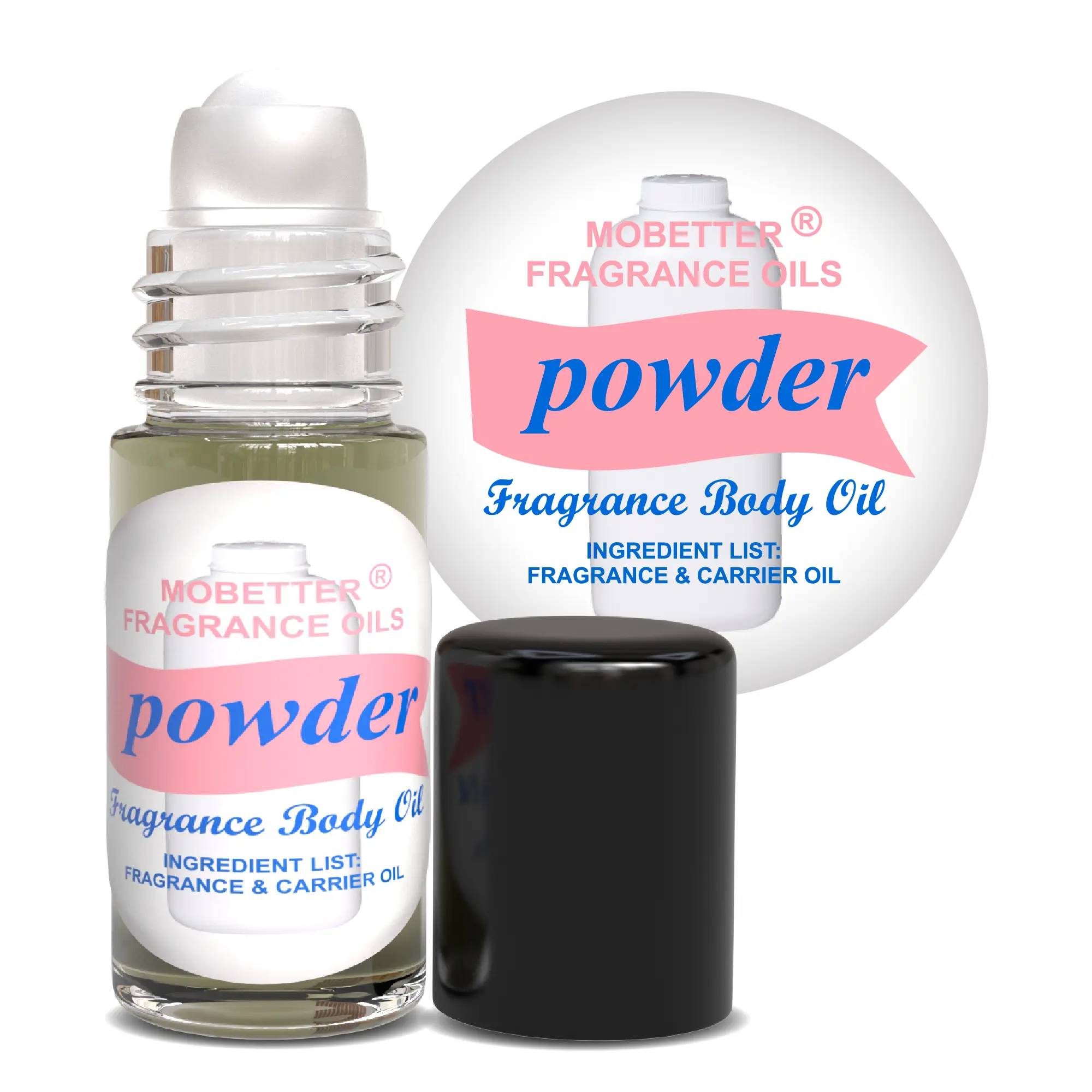 MOBETTER FRAGRANCE OILS Powder 1 Oz Perfume Fragrance Body Oil for Unisex MOBETTER FRAGRANCE OILS Powder 1 Oz Perfume Fragrance Body Oil for Unisex