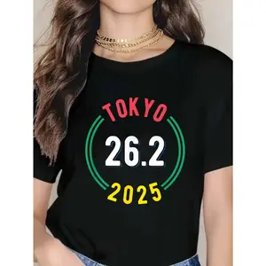 100% Cotton Unisex T-Shirt — Black, unisex adult, short-sleeve T-shirt, marathon T-shirts (2026), women’s round-neck short-sleeve T-shirt