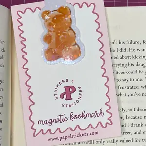 Handmade Magnetic Bookmark, Gummy Bears
