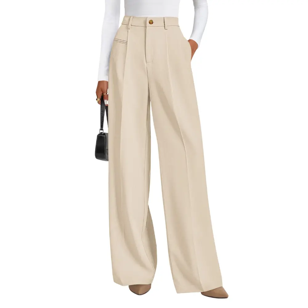 PrettyGarden Women‘s Wide Leg Dress Pants Business Casual Flowy Work Palazzo Pants High Waisted Slacks Trousers PrettyGarden Women‘s Wide Leg Dress Pants Business Casual Flowy Work Palazzo Pants High Waisted Slacks Trousers