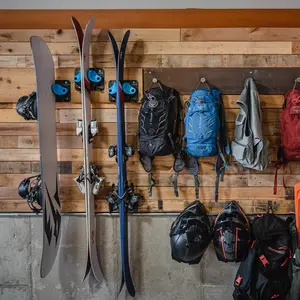 Ultimate Ski & Snowboard Wall Rack | Secure, Non-Slip Storage | Fits Any Ski/Board | Garage Organization | Ski Storage Rack