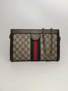 Pre-owned GUCCI canvas Mini Bags YS1258 Ophidia GG Pochette (z)