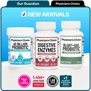 Physician's Choice Gut Guardian Bundle: Advanced Gut Health Support with 60 Billion Probiotic + Digestive Enzymes + Bloat & Gas Probiotic