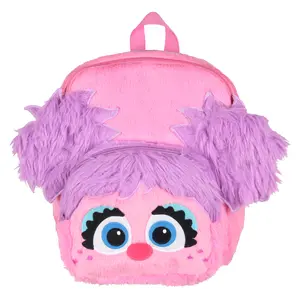 Sesame Street Plush Furry Abby Cadabby Smile Face 12 Inch Backpack For Daily Use