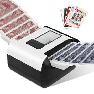 Automatic Card Shuffler with Dual Slot, Fast & Automatic Shuffling for Poker, UNO & Family Game Nights