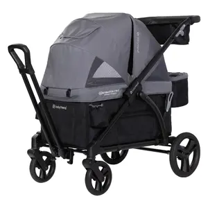 Baby Trend® Navigator® Pro 2-in-1 Versatile Stroller Wagon w/ Adjustable Dual Canopies for Sun Protection & Flip Over Basket