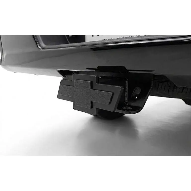 New Chevrolet Chevy Truck Black Bowtie Cover Plug Cap Hitch Tow Silverado 1500