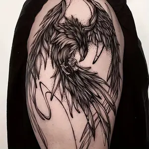 6 PCs Large Herbal Tattoo Stickers, Containing 1 One Mexican Style Font Elements and 5 Random Styles, Lasting for 7-15 Days, Suitable for People Who Don't Want to Get a Tattoo