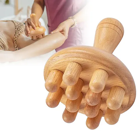 Wooden Massage Roller, Manual Muscle Relaxation Massaging Tool for Full Body Use, Muscle Roller Stick, Relief Roller, Fascia Release Tools