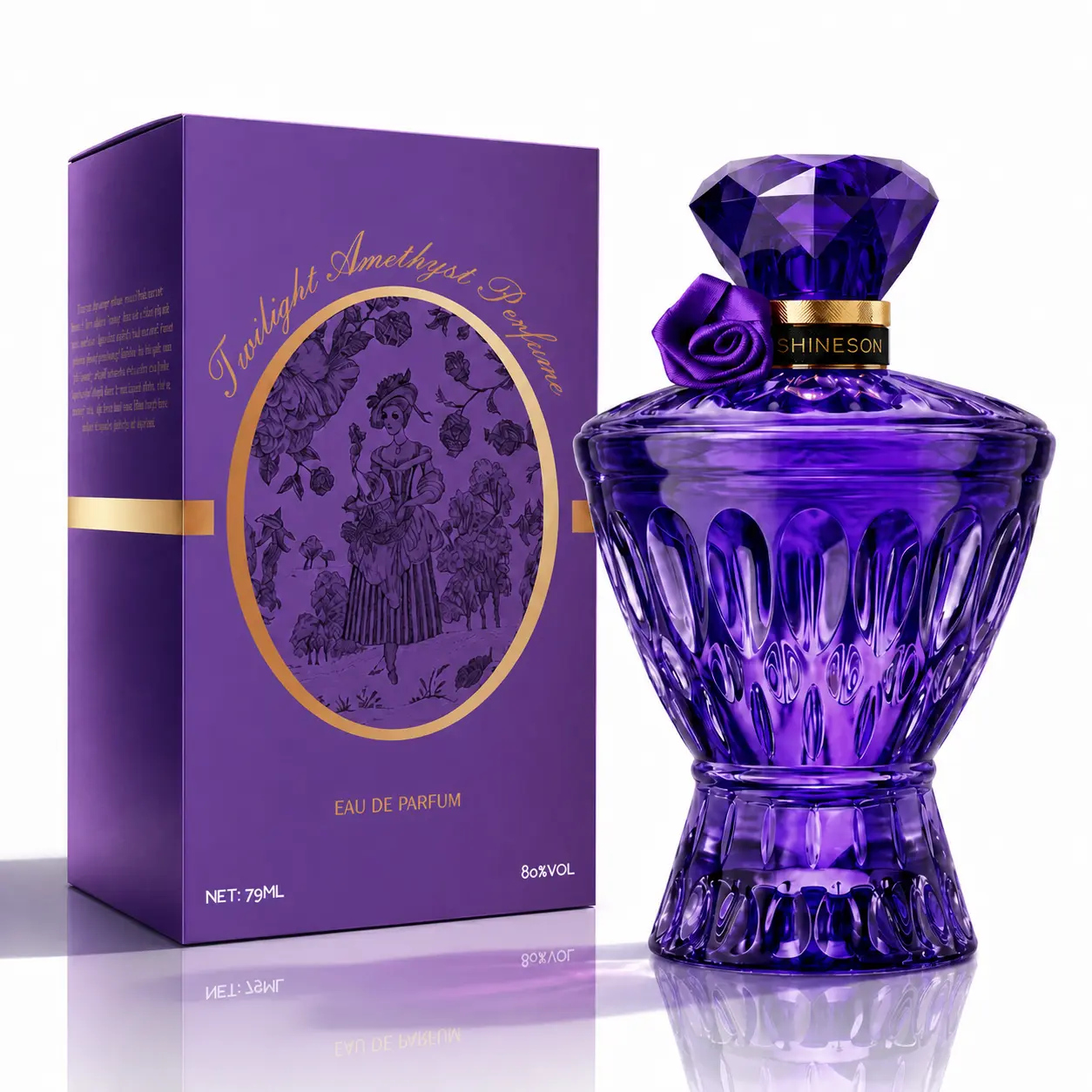 Twilight Amethyst Perfume | Perfect Valentine’s Gift! Bright Bergamot Top, Tuberose Heart, Cedar-Musk Base | 75ML Luxury Purple Bottle | Elegant Long-Lasting Scent for Her (Valentine/Birthday Pick) Eau De Parfume Edp Fragrance Edp Tester summervibes,summe