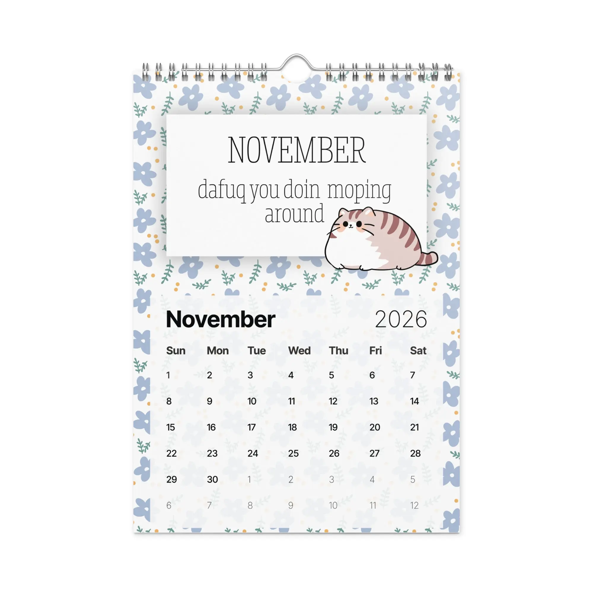 Wall calendar (2026) Ur Blunt Bestie motivation