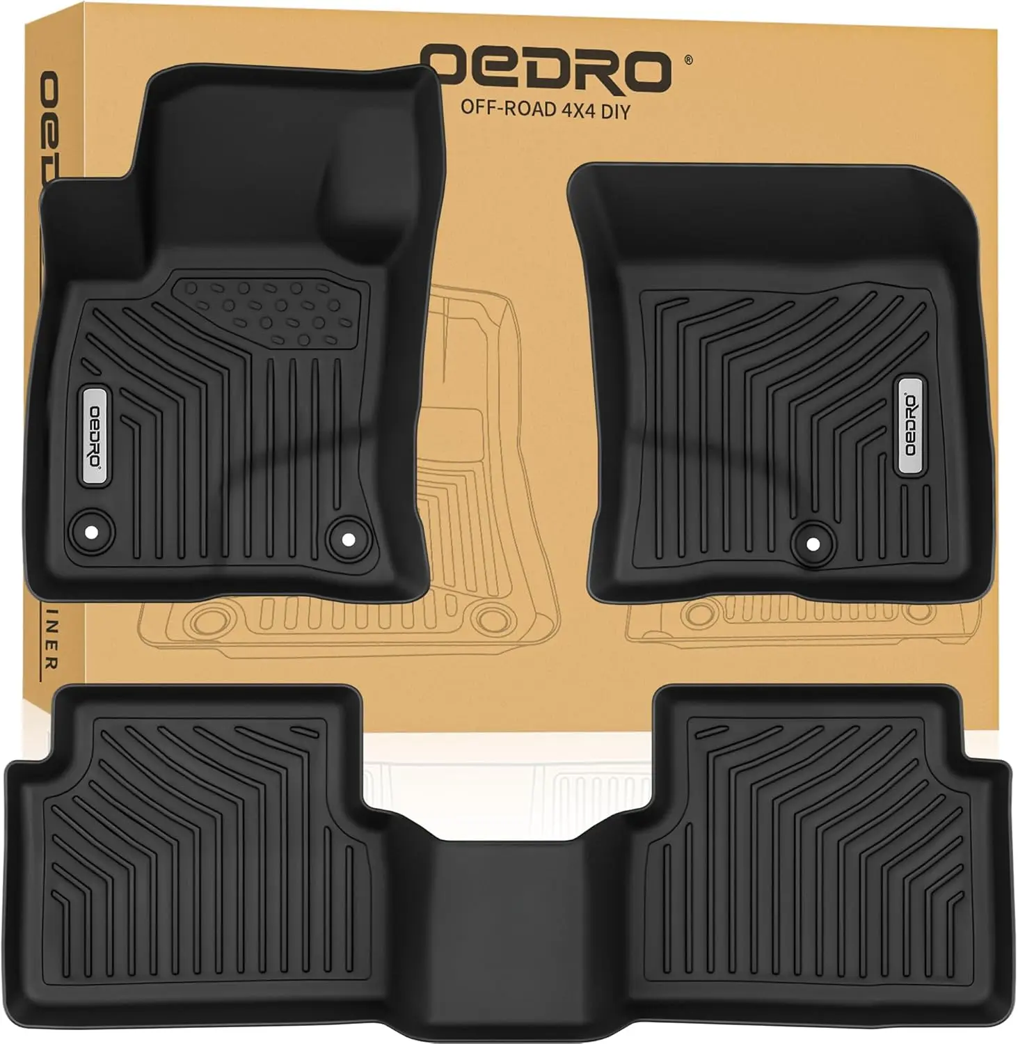 OEDRO TPE Floor Mats fits 2021-2024 Ford Bronco Sport, All Weather, Waterproof OEDRO TPE Floor Mats fits 2021-2024 Ford Bronco Sport, All Weather, Waterproof