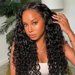 【LIVE SALE】Nadula Mixed Water Wave & Jerry Curly Pre everything 7x5 HD Lace Closure Fluffy Wig Put on and Go Glueless Human Hair