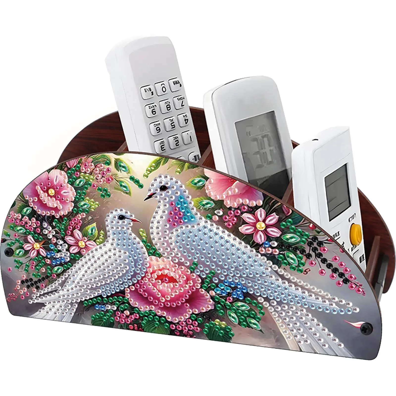 Wooden Animals DIY Rhinestones Storage Holder Crystal Diamond Storage Shelf Diamond Painting Organizer Rack for Home Study Office