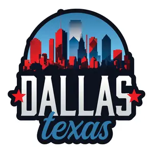 Dallas Texas Decorative Souvenir Magnet or Decal