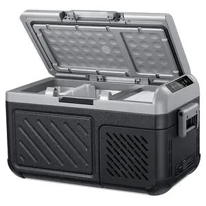 AstroAI Dual Zone 12V Car Refrigerator, Separate Control, Portable Freezer 20 Quart(18L) Camping Fridge with Reversible 2-Way Door for Car, RV, Truck, Van, Boat for Camping, Travel, Fishing Outdoor