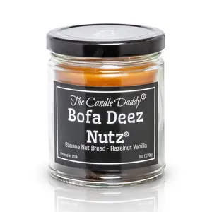 Bofa Deez Nutz -  Funny Jar Candle- Banana Nut Bread & Hazelnut
