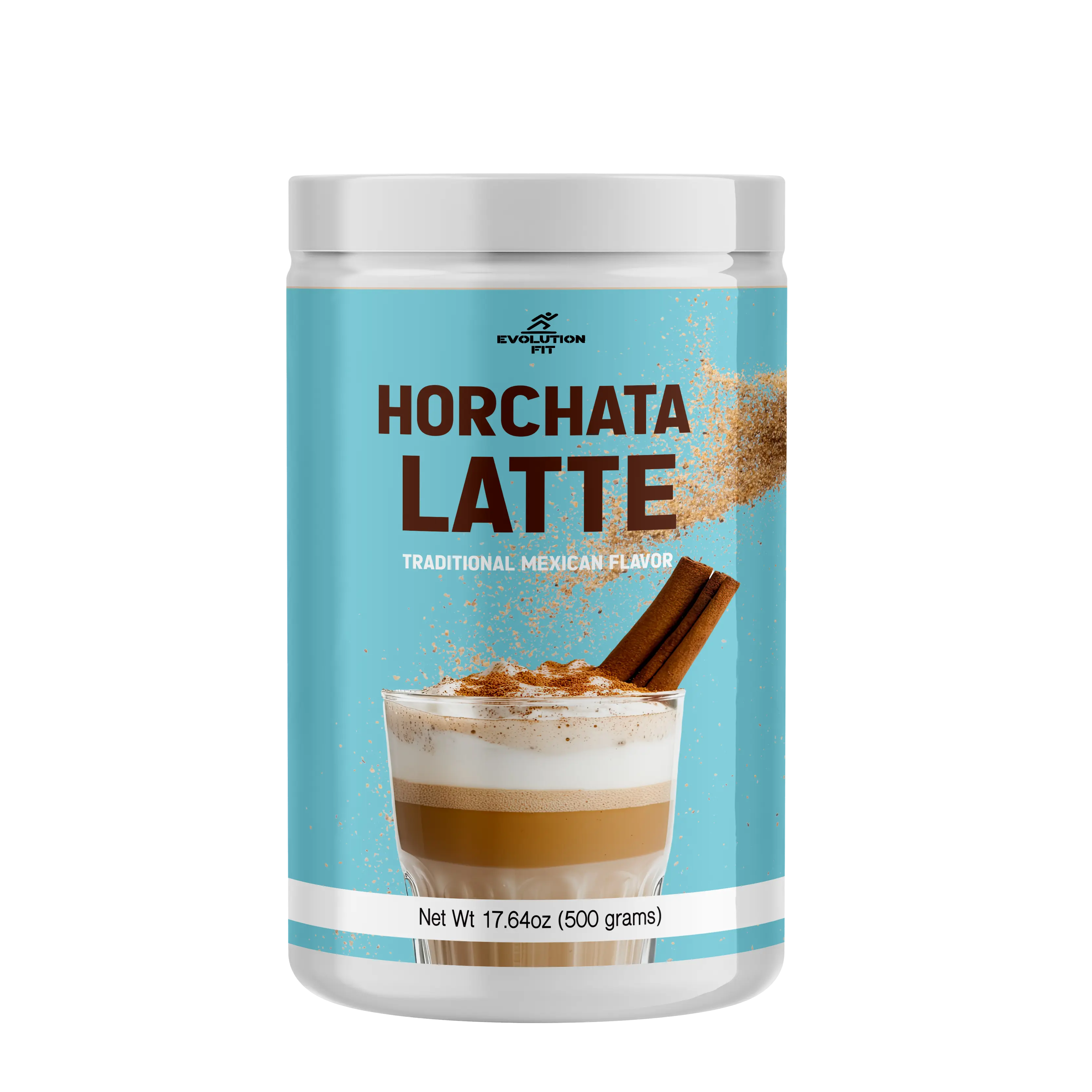Evolution Fit Horchata Latte - Metabolic Mix with 70mg Caffeine, B Vitamins, & Cinnamon for Energy Boost & Balanced Routine