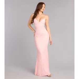 Clementine Sequin Bead Formal Dress