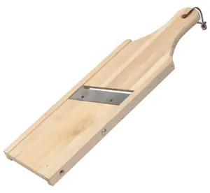 IMUSA USA Wood Plantain Slicer "Mariquitera", 13.8 x 4 x 1 inches