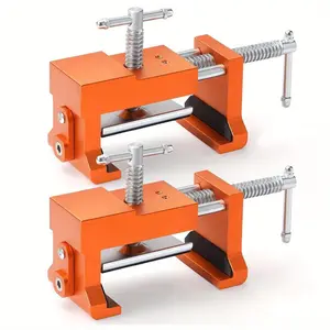 2-Pack Heavy Duty Cabinet Clamps, Cabinet Claw, Face Frame Clamps for Installing Cabinets, Industrial Cabinet Installation Tool, 440 lbs Load Limited Orange