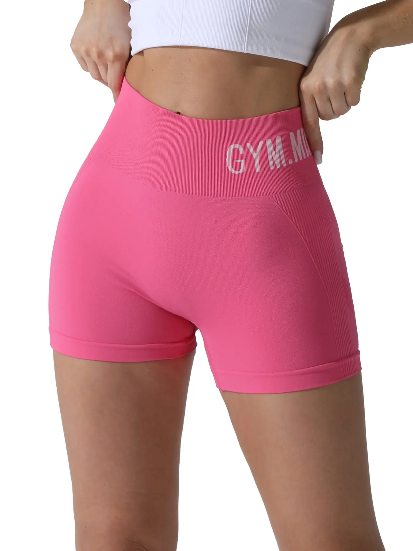 Women's Sporty Letter Print Shorts, Breathable Soft Comfortable Gym Yoga Running Tight Fit Summer Wear, Ladies Fitness Activewear Women's Sporty Letter Print Shorts, Breathable Soft Comfortable Gym Yoga Running Tight Fit Summer Wear, Ladies Fitness Activewear