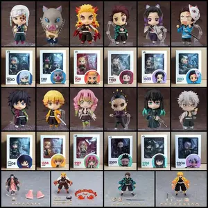 # 1193 # 1334 # 1541Anime Demon Slayer Series Tanjirou  Nezuko  Zenitsu Inosuke  Kyoujurou Kochou Shinobu Figures Doll Set Gift
