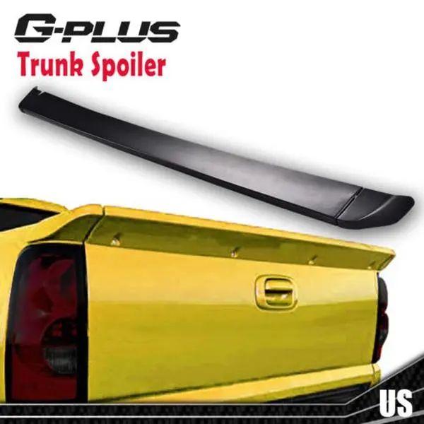 G-PLUS Polyurethane Rear Spoiler Wing, Car Accessories, Tailgate-Mount Auto Replacement Part Fit For 1999-2006 Chevy Silverado Sierra 1500 Chevy Truck
