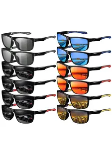 12pairs of trendy retro patchwork square sun protective sunglasses, unisex, multiple colors, UV400 protection, comfortable to wear, perfect for outdoor activities