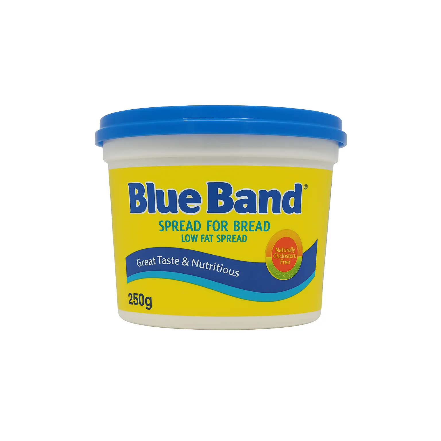 Blue Band Creamy Butter Spread - 250g Vegetable Oil-Based, Cholesterol Free, Low Fat, Ideal for Baking (½ Cup Blue Band Spread Measure), Perfect for Cupboard Storage, Suitable for All Ages