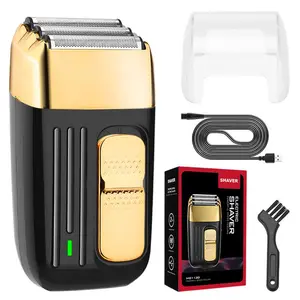 Electric Shaver, Rechargeable Electric Razor with Precision Trimmer & Accessories, Professional Men's Electric Shaver for Travel, Daily Use, Painless Precision Shaver