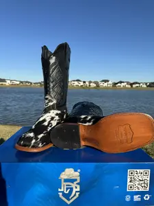 CowHide Leather Boots (True To Size)-Mens