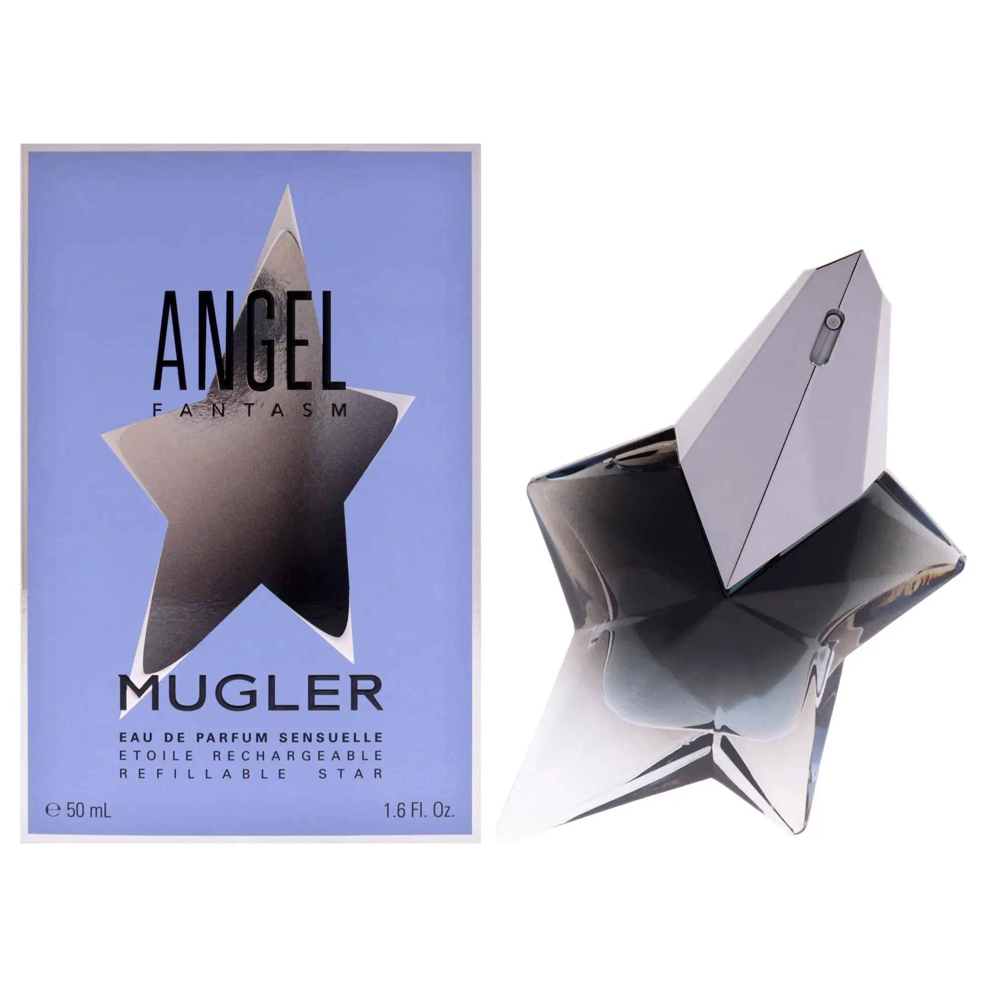 Women's Refillable Angel Fantasm Sensuelle EDP Spray by Thierry Mugler, 1.6 oz