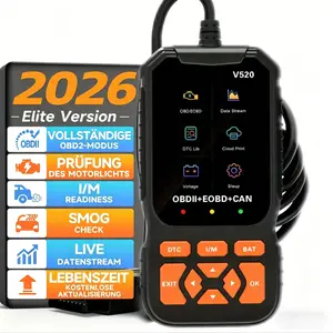 2026 New V520 Obd2 Diagnostic Scanner, 8 Languages Car Code Reader, Real-Time Data Stream, Portable Auto Tool, Automotive Diagnostic Tool, Vehicle Diagnostic Tool, No Battery Needed