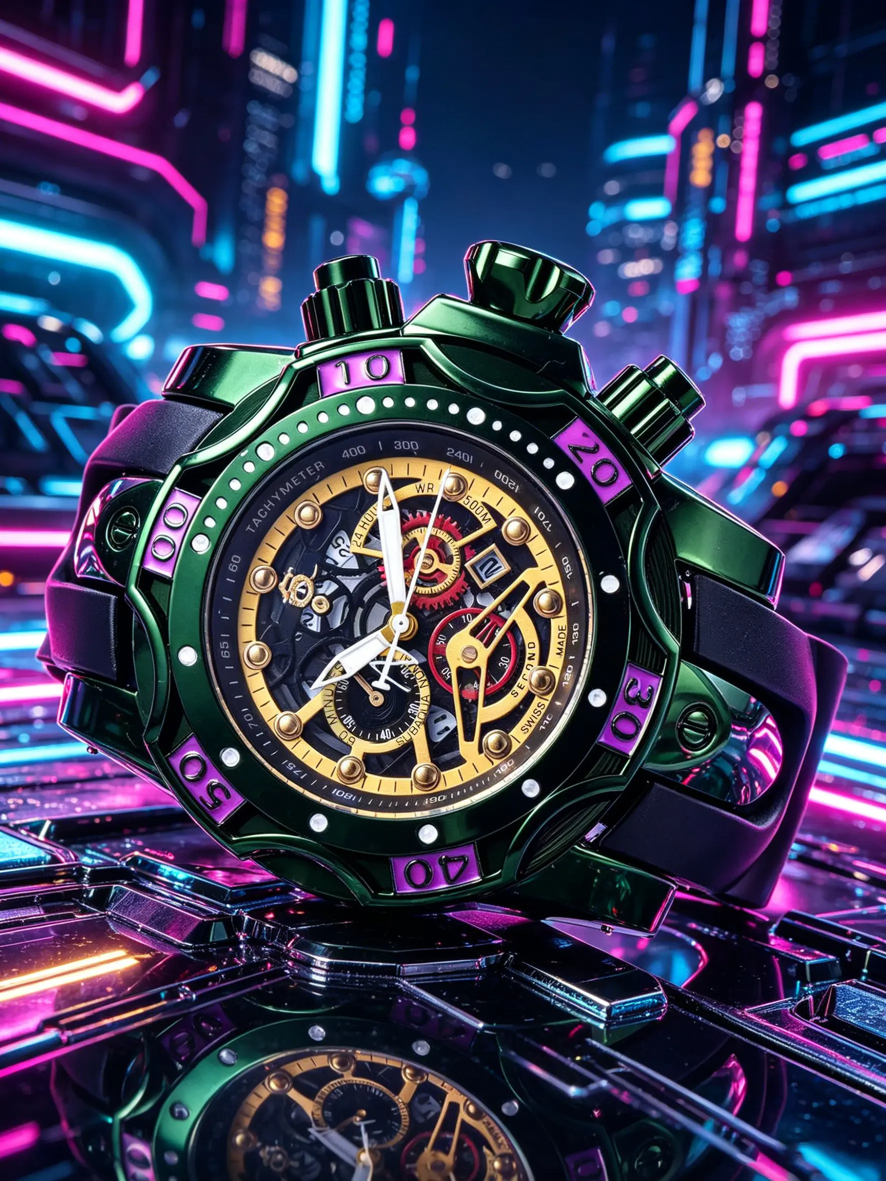 Men's Large Quartz Watch, Sporty Style with Speed Scale Bezel, Cyberpunk Men's Skeleton Quartz Watch, Analog Quartz Watches, Daily Wear, Gift Box Included